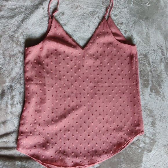 Express Pink Metallic Dot Cami - Picture 7 of 8